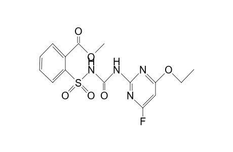 Benzoic acid, 2-[[[[(4-ethoxy-6-fluoro-2-pyrimidinyl)amino]carbonyl]amino]sulfonyl]-, methyl ester