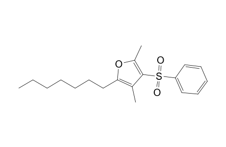 2,4-Dimethyl-3-(phenylsulfonyl)-5-heptylfuran