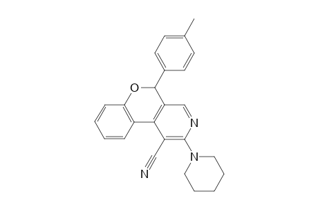 5-(4'-Methylphenyl)-2-piperidino-5H-chromeno[3,4-c]pyridine-1-carbonitrile