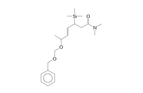 4-Heptenamide, 6-(benzyloxymethoxy)-N,N-dimethyl-3-trimethylsilyl-