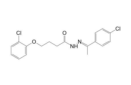 4-(o-chlorophenoxy)butyric acid, (p-chloro-alpha-methylbenzylidene)hydrazide