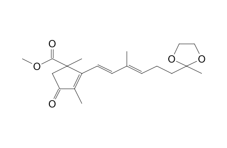 9E-Nortrisporsaeureketal, methyl ester