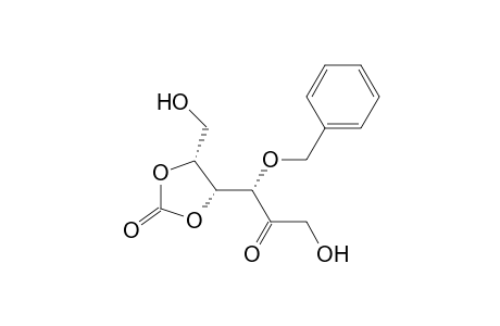 .beta.-D-Fructopyranose, 3-O-(phenylmethyl)-, cyclic 4,5-carbonate