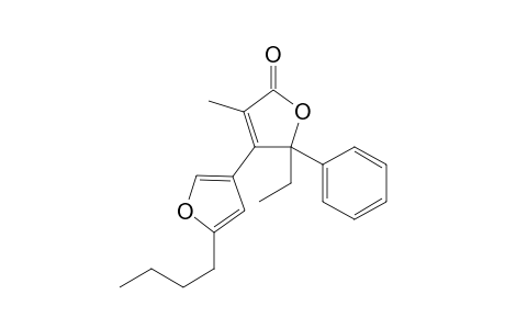 4-(3'-(5'-Butylfuranyl)-5-ethyl-3-methyl-5-phenyl-2(5)-furanone