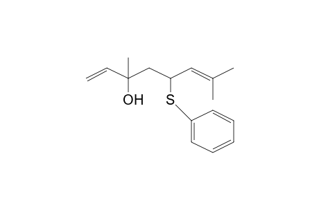 3,7-Dimethyl-5-(phenylthio)octa-1,6-dien-3-ol