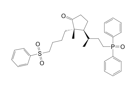 (1'RS,2SR,3SR)-2-METHYL-3-[1'-METHYL-3'-(DIPHENYLPHOSPHINOYL)-PROPYL]-2-[4''-(PHENYLSULFONYL)-BUTYL]-CYClOPENTAN-1-ONE