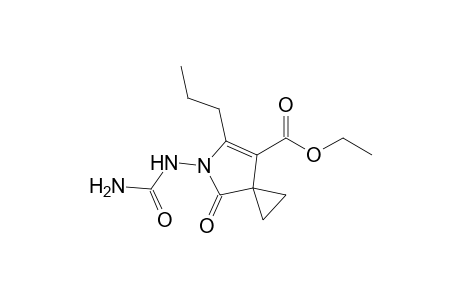 Ethyl 5-[(aminocarbonyl)amino]-4-oxo-6-propyl-5-azaspiro[2.4]hept-6-ene-7-carboxylate