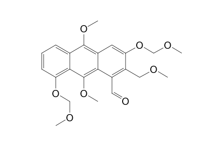 9,10-Dimethoxy-3,8-bismethoxymethoxy-2-methoxymethylanthracen-1-carbaldehyde