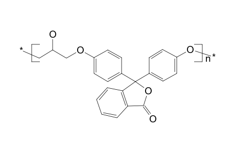 Epoxy resin on the basis of epichlorohydrin and phenolphthalein