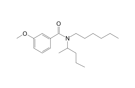 Benzamide, 3-methoxy-N-(2-pentyl)-N-hexyl-