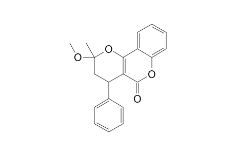 2-Methoxy-2-methyl-4-phenyl-3,4-dihydro-2H-pyrano-[3,2-C]-chromen-5-one