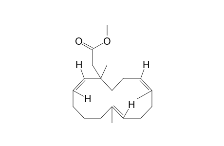 Methyl 2-[(E,E,E)-1,7,11-Trimethylcyclotetradeca-2,7,11-trienyl]acetate