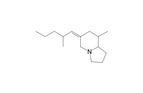 (8R,Z)-8-Methyl-6-((R)-2-methylpentylidene)octahydroindolizine