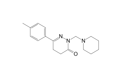 4,5-dihydro-2-(piperidinomethyl)-6-p-tolyl-3(2H)-pyridazinone