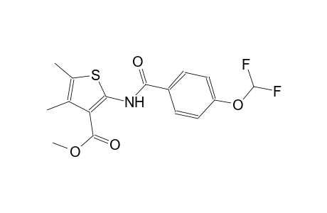 methyl 2-{[4-(difluoromethoxy)benzoyl]amino}-4,5-dimethyl-3-thiophenecarboxylate