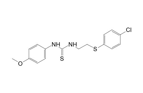 1-{2-[(p-chlorophenyl)thio]ethyl}-3-(p-methoxyphenyl)-2-thiourea