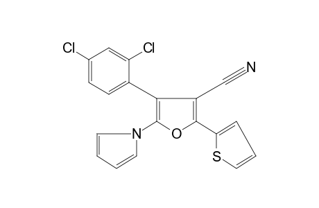 4-(2,4-dichlorophenyl)-5-(pyrrol-1-yl)-2-(2-thienyl)-3-furonitrile