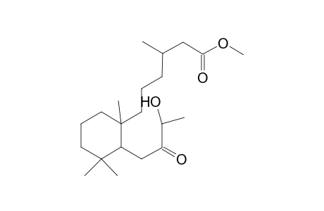 Methyl 6(r,s)-8-hydroxy-7-oxo-8,9-secolabdan-15-oate
