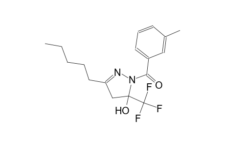 1H-pyrazol-5-ol, 4,5-dihydro-1-(3-methylbenzoyl)-3-pentyl-5-(trifluoromethyl)-