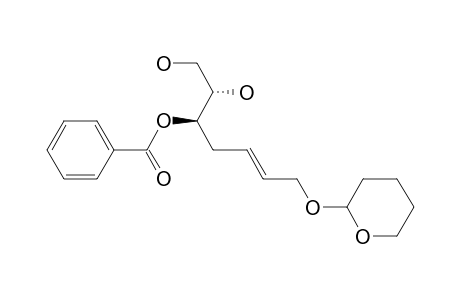 (1R)-1-[(1S)-1,2-Dihydroxyethyl]-5-[(tetrahydropyran-2-yl)oxy]pent-3(E)-enyl benzoate