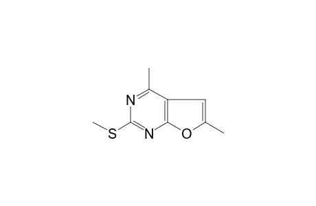 4,6-Dimethyl-2-(methylsulfanyl)furo[2,3-d]pyrimidine