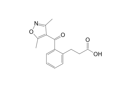 3-[2'-(3'',5''-Dimethylisoxazol-4''-yl)carbonyl]-phenylpropionic acid