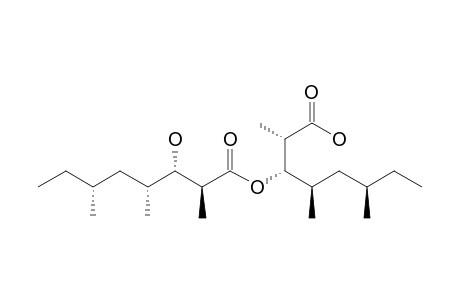 (2S,3S,4R,6R)-2,4,6-trimethyl-3-[(2S,3S,4R,6R)-2,4,6-trimethyl-3-oxidanyl-octanoyl]oxy-octanoic acid