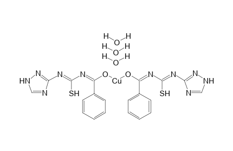 (Z)-N-[(E)-phenyl({[(E)-phenyl({[(Z)-(1H-1,2,4-triazol-3-yl)thio(carbonoimidyl)]imino})methoxy]cuprio}oxy)methylidene]-N'-(1H-1,2,4-triazol-3-yl)carbamimidothioic acid trihydrate