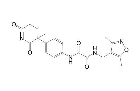 ethanediamide, N~1~-[(3,5-dimethyl-4-isoxazolyl)methyl]-N~2~-[4-(3-ethyl-2,6-dioxo-3-piperidinyl)phenyl]-