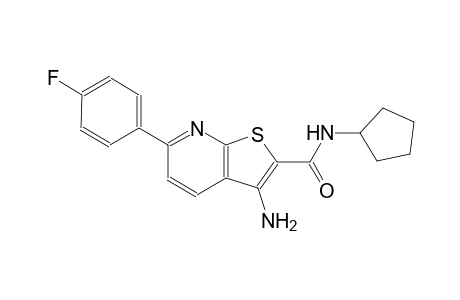 3-amino-N-cyclopentyl-6-(4-fluorophenyl)thieno[2,3-b]pyridine-2-carboxamide