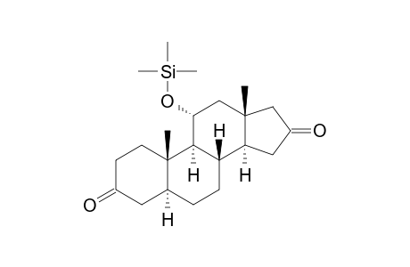 5.ALPHA.-ANDROSTAN-11.ALPHA.-OL-3,16-DIONE-TRIMETHYLSILYL ETHER