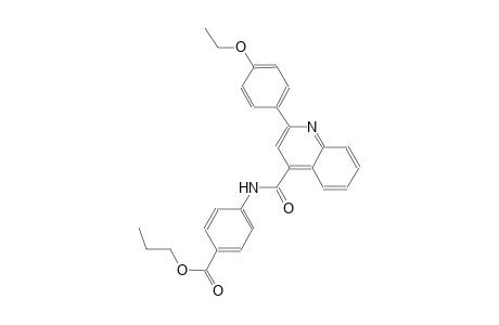 propyl 4-({[2-(4-ethoxyphenyl)-4-quinolinyl]carbonyl}amino)benzoate