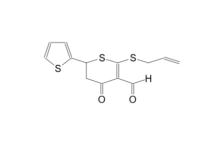 2-(allylthio)-4-keto-6-(2-thienyl)-5,6-dihydrothiopyran-3-carbaldehyde