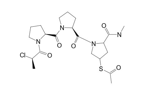 (2S,4S)-N-[(2S)-N-[(2S)-N-[(2S)-2-CHLOROPROPIONYL]-PROLYL]-PROLYL]-4-(ACETYLTHIO)-PROLINE-METHYLAMIDE