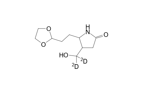 5-2'-(1",3"-Dioxolan-2"-yl)ethyl]-4-(hydroxy<dideuterium>methyl)pyrrolidin-2-one