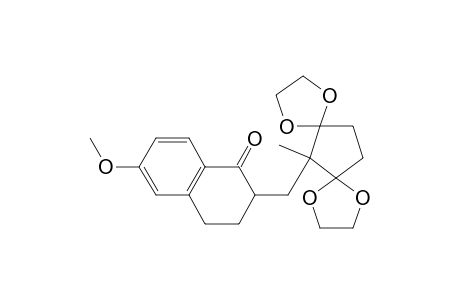 2-[(2',2',5',5',-bisethylenedioxy-1'-methylcyclopentyl)methyl]-6-methoxy-3,4-dihydronaphthalen-1(2H)-one