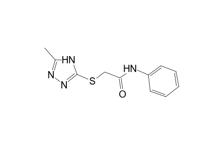 acetamide, 2-[(5-methyl-4H-1,2,4-triazol-3-yl)thio]-N-phenyl-