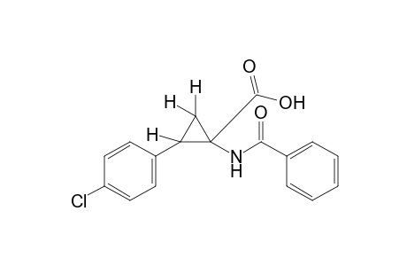 1-benzamido-2-(p-chlorophenyl)cyclopropanecarboxylic acid