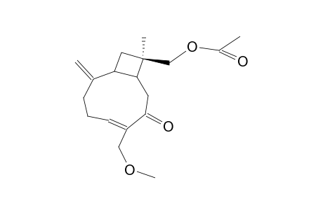 (1S,9R,11S)-14-METHOXY-12-ACETOXYCARYOPHYLLA-2(15),5E-DIEN-7-ONE