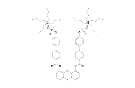 1,9-bis-(4''-Hydroxymethylphosphinoyloxybiphenyl-4'-carboxamide)-phenazine-bis-tetrabutylammonium-salt