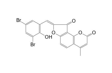 (8Z)-8-(3,5-dibromo-2-hydroxy-benzylidene)-4-methyl-furo[2,3-h]chromene-2,9-quinone