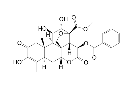 4-Benzyoloxy-2H-3,11c-(Epoxymethano)phenanthro[10,1-bc]pyran, picras-3-en-21-oic acid, methyl ester