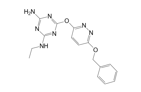 1,3,5-Triazine-2,4-diamine, N(2)-ethyl-6-[[6-(phenylmethoxy)-3-pyridazinyl]oxy]-