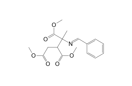 1,2,3-Butanetricarboxylic acid, 3-[(phenylmethylene)amino]-, trimethyl ester