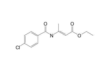 ethyl (2E)-3-[(4-chlorobenzoyl)amino]-2-butenoate