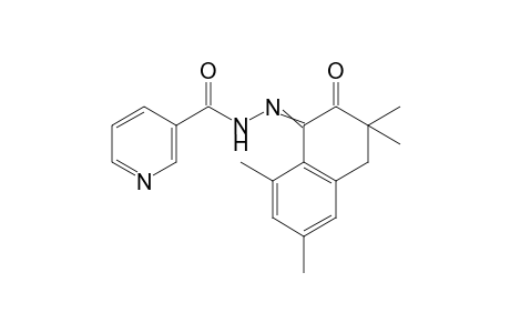 nicotinic acid, (3,4-dihydro-2-oxo-3,3,6,8-tetramethyl-1(2H)-naphthylidene)hydrazide