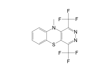 10-Methyl-1,4-bis(trifluoromethyl)-10H-pyridazino[4,5-b][1,4]benzothiazine