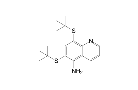 5-Amino-6,8-di(1,1-dimethylethylthio)quinoline