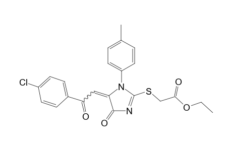 Ethyl (E,Z)-2-((5-(2-(4-chlorophenyl)-2-oxoethylidene)-4-oxo-1-(p-tolyl)-4,5-dihydro-1H-imidazol-2-yl)thio)acetate