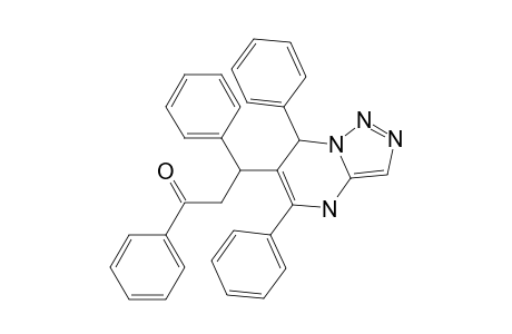 3-(5,7-Diphenyl-4,7-dihydro-[1,2,3]triazolo[1,5-a]pyrimidin-6-yl)-1,3-diphenyl-propan-1-one